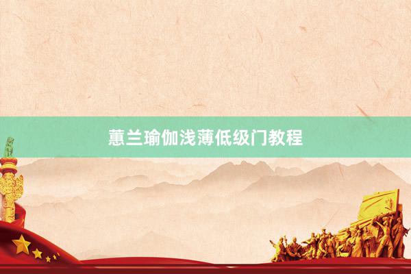 蕙兰瑜伽浅薄低级门教程